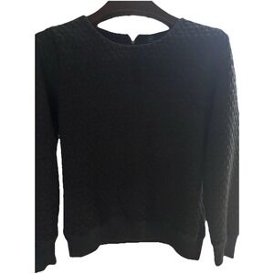 Gap Womens Sweatshirt Large Long Sleeve Pullover Comfort Exposed Zipper Textured